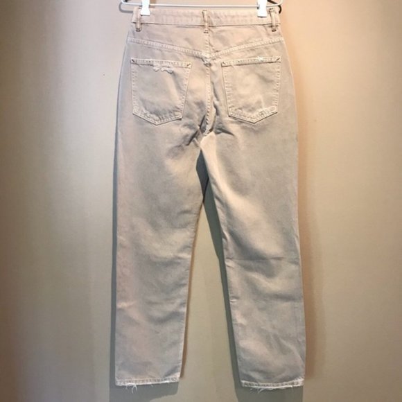 NWOT Free People Dakota Straight Leg Jeans Tan - Picture 5 of 9